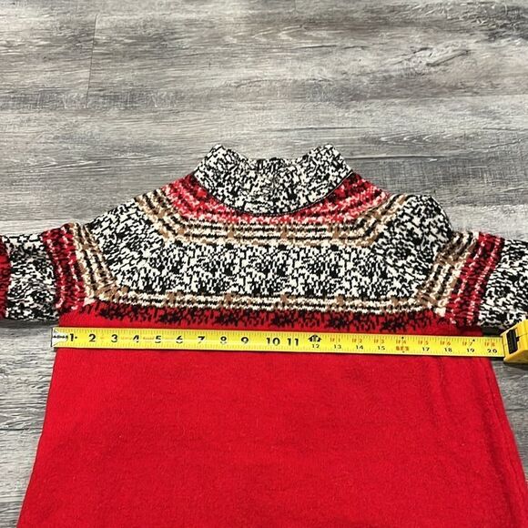 Anthropologie by MOTH NWOT red wool blend mock turtleneck seater - xs - Picture 6 of 8